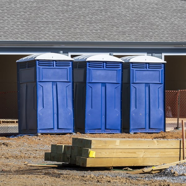 are there any restrictions on what items can be disposed of in the portable toilets in Plantation Island